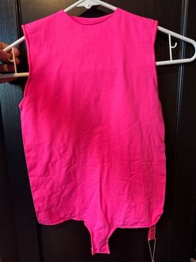 SKIMS Hot Pink Sleeveless Bodysuit
